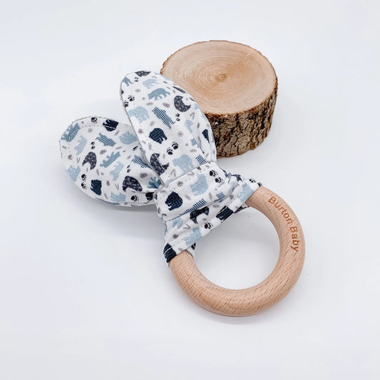 Blue Bears Teething Ring