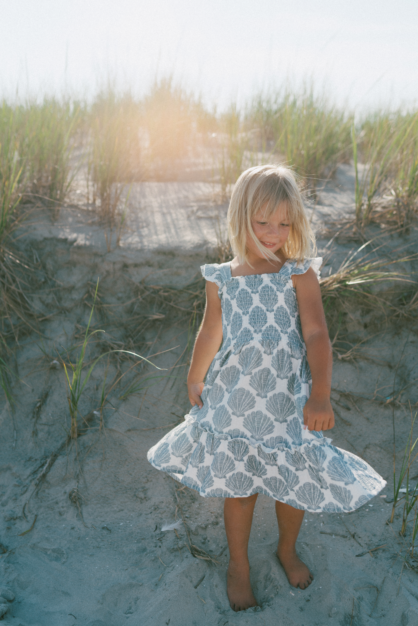Blue Shell Girls Dress